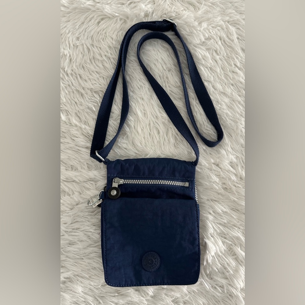 KIPLING Eldorado Minibag Navy Lightweight‎ Crossbody Nylon Travel Bag
